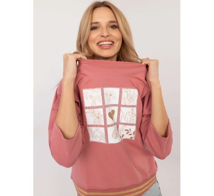 Blúzka CLM BZ 1268.67 tmavoružová