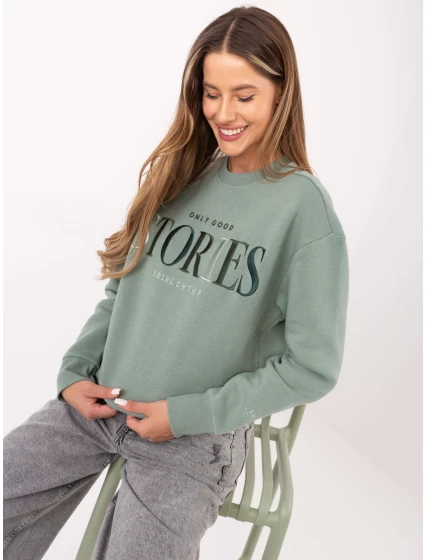 Mikina D10608BC02801A3NO pistáciová