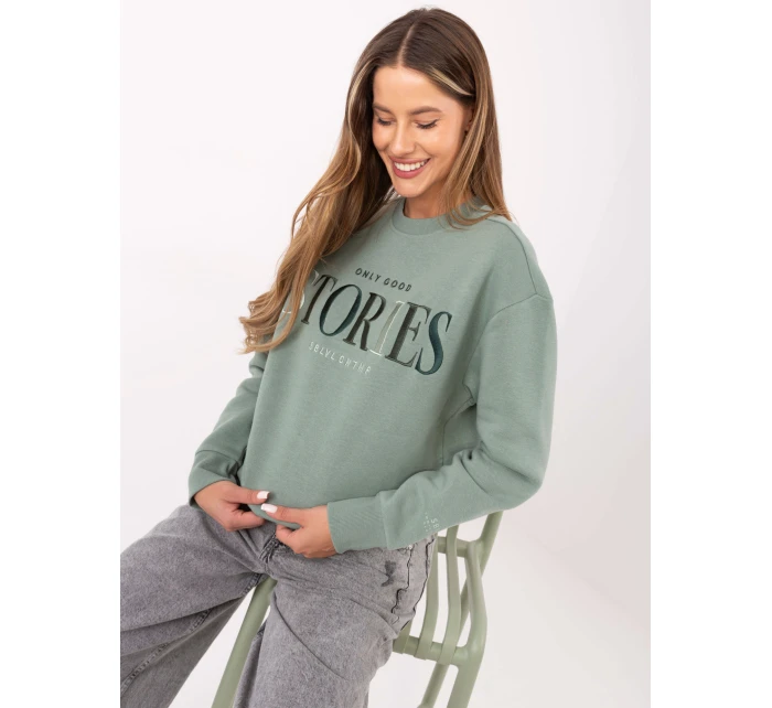 Bluza model 21236052 pistacjowy - FPrice Bluza model 21236052 pistacjowy - FPrice