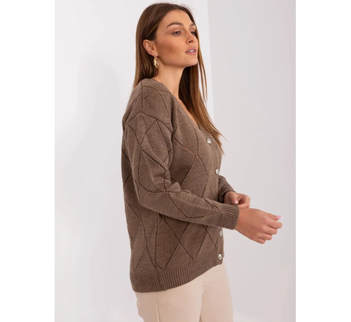 Dámský svetr LC SW model 21760969 Hnědá - FPrice Dámský svetr LC SW model 21760969 Hnědá - FPrice