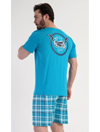 Pánske pyžamové šortky Motocykel