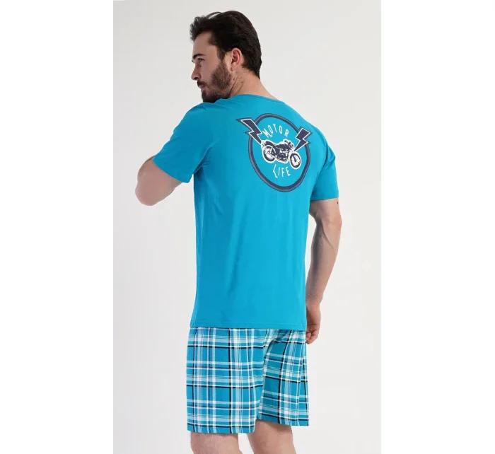 Pánske pyžamové šortky Motocykel