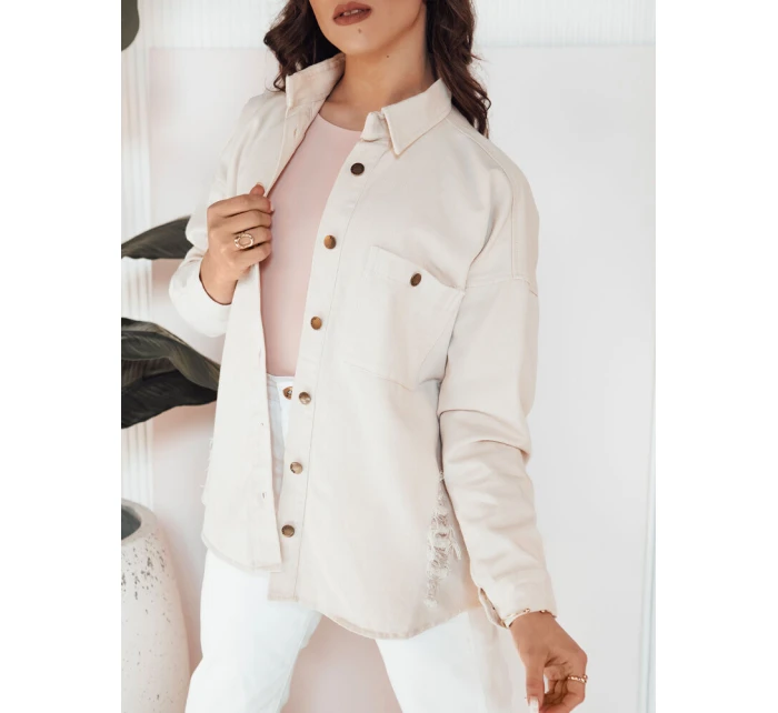 Dámská džínová bunda light beige Dstreet model 21976650 - FashionStreet