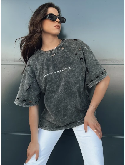 Dámske tričko KHUMBOS graphite FashionStreet RY2631