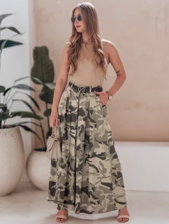 světle zelená moro sukně s páskem Dstreet model 21986307 - FashionStreet