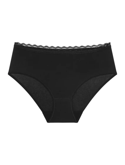 Dámske nohavičky Feel Of Cotton Midi - BLACK - black 0004 - TRIUMPH