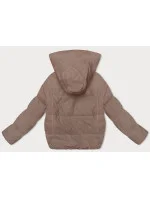 Tmavobéžová dámska športová bunda (3096)