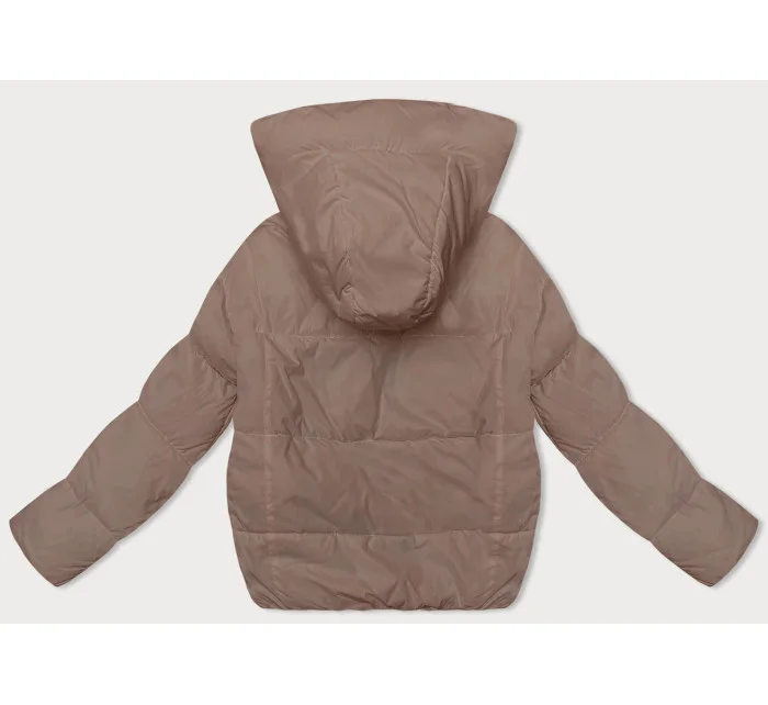 Tmavobéžová dámska športová bunda (3096)