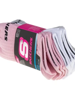 Skechers 6ks Dievčenské froté no show S115059-PKGY viacfarebné 31-34