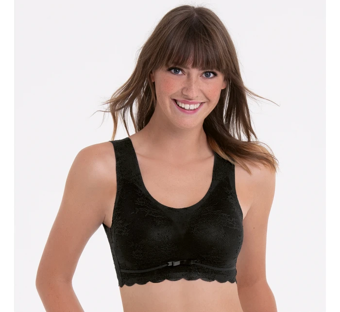 Esenciálna čipkovaná braletka s penovou výplňou 5400 black - Anita Classix