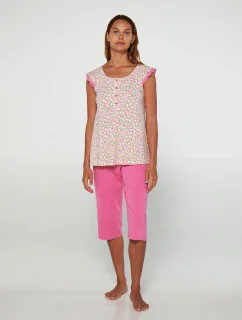 Pyžamo s knoflíkovou légou model 19697235 - Vamp