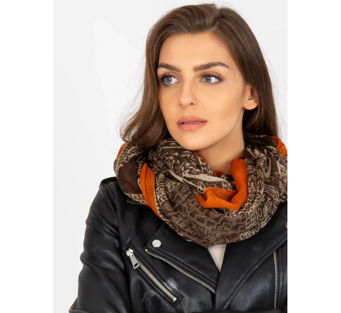 Tunelový šál AT KM 241353.35 hnedá