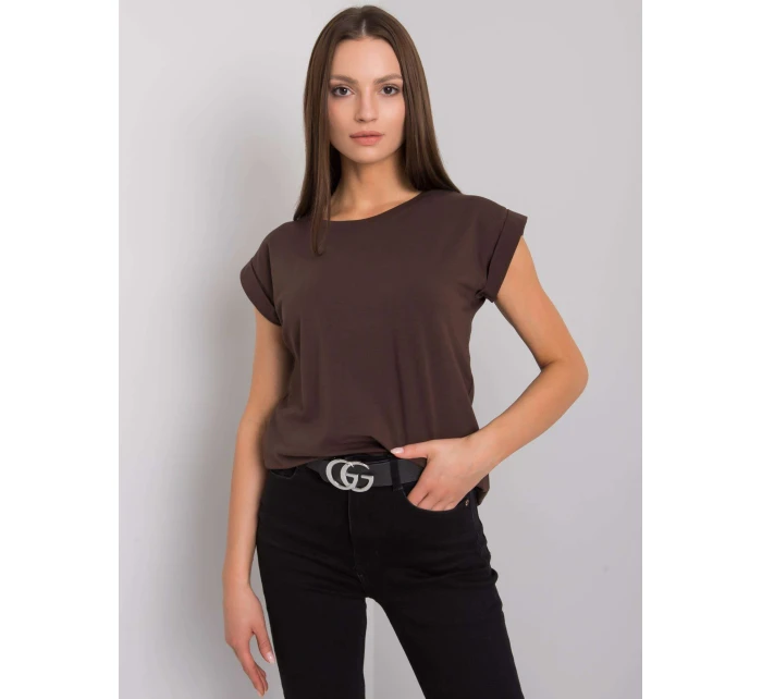 Tričko RV TS 4833.24P tmavohnedé