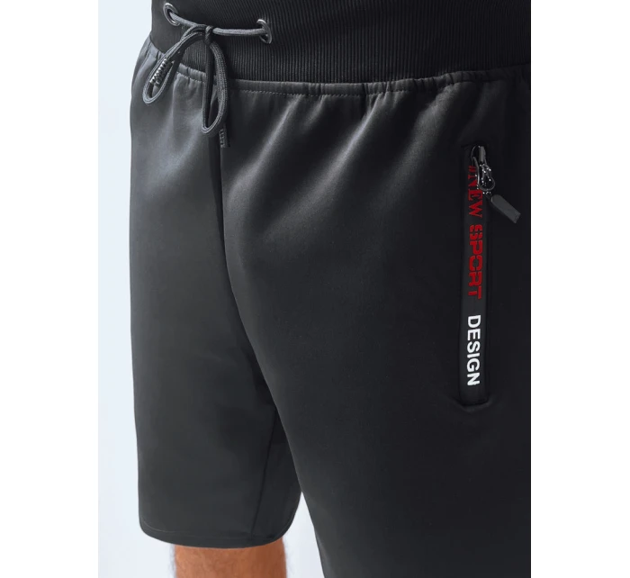 Pánské černé teplákové šortky Dstreet model 21968838 - FashionStreet Pánské černé teplákové šortky Dstreet model 21968838 - FashionStreet