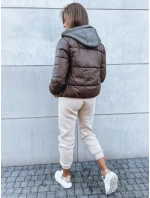 Dámská prošívaná bunda hnědá Dstreet model 21971044 - FashionStreet