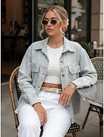 Dámska prechodná bunda v jednej veľkosti vo svetlosivej farbe STRASHINE FashionStreet TY4845 Dámska prechodná bunda v jednej veľkosti vo svetlosivej farbe STRASHINE FashionStreet TY4845