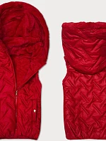 Dámska kožušinová vesta S'West Red (B8252-404)