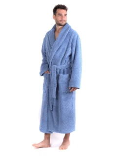 Unisex župan Athena 2116 denim light - Vestis