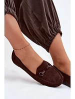 Dámské mokasiny Ploché Čokoládové Olisa Dámské mokasiny Ploché Čokoládové Olisa