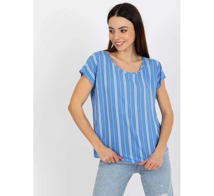 Dámska blúzka D73771R10978Q modrá - FPrice