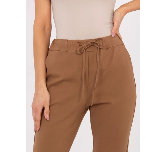 Spodnie IT SP model 21791173 camelowy - FPrice Spodnie IT SP model 21791173 camelowy - FPrice