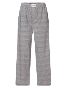 Dámske pyžamové nohavice QS6893E 5FQ čierno / biela - Calvin Klein