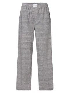 Dámske pyžamové nohavice QS6893E 5FQ čierno / biela - Calvin Klein