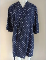 Dámske plážové Pareo4 D80GR7 tmavo modro-biele - Self