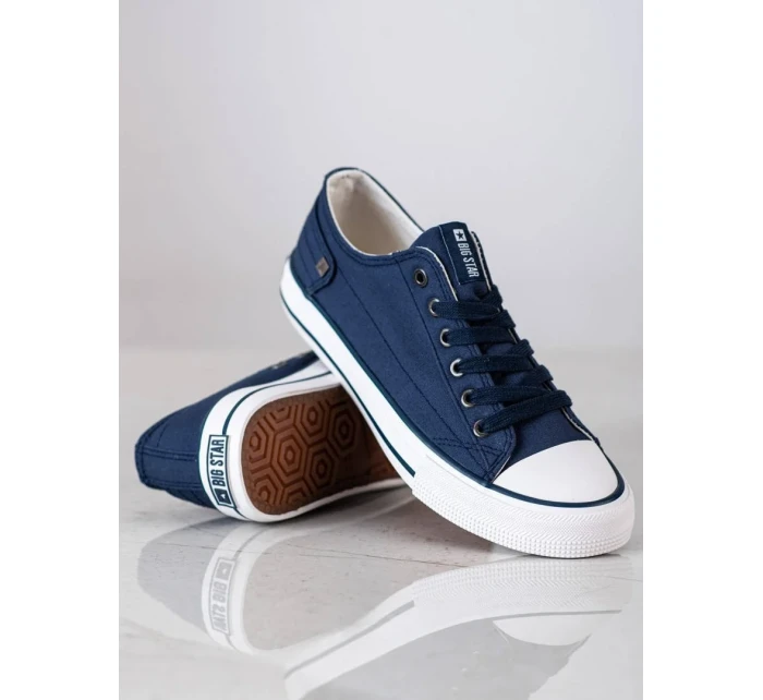 Originální tenisky modré dámské bez podpatku Originální tenisky modré dámské bez podpatku