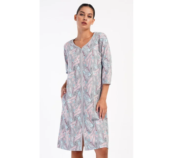 Dámské domácí šaty s tříčtvrtečním rukávem model 20610306 - Vienetta