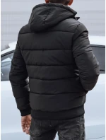 Pánská prošívaná zimní bunda s kapucí černá Dstreet model 21980174 - FashionStreet