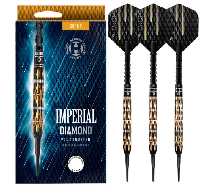 Šípky Harrows RED HORIZON 90% softip ImperialDiamond