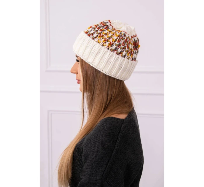Dámská čepice Iris model 18751797 ecru - K-Fashion