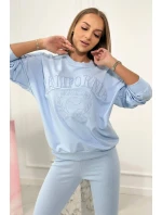 Kalifornská bavlnená súprava modrá