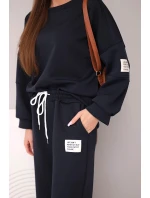 Dámsky set maslová mikina + nohavice modrá