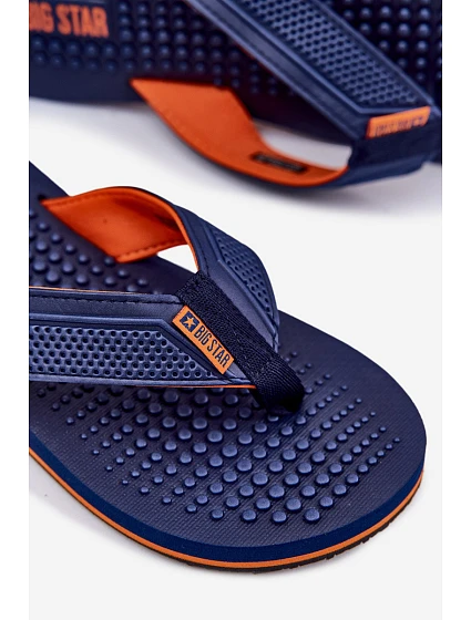 Pánské Žabky Big Star model 21693068 Modré - Big Star Shoes Pánské Žabky Big Star model 21693068 Modré - Big Star Shoes