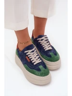 Semišové dámské tenisky na platformě model 21711172 - Zazoo Semišové dámské tenisky na platformě model 21711172 - Zazoo