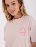 T shirt model 21795579 jasny różowy - FPrice