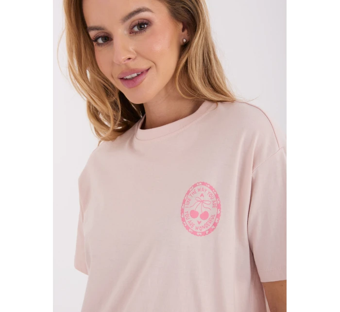 T shirt model 21795579 jasny różowy - FPrice