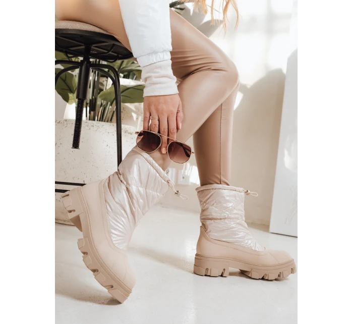 Dámské sněhule béžové Dstreet model 21994538 - FashionStreet