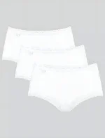 Dámske nohavičky Sloggi 24/7 Cotton Lace Midi C3P biele