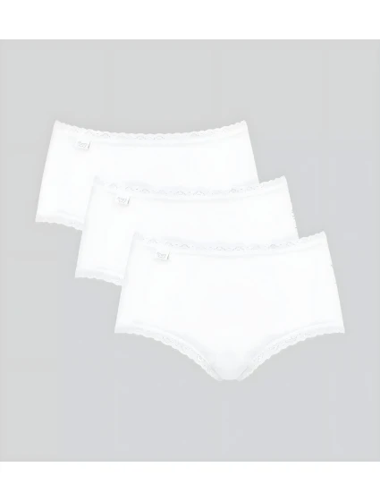 Dámské kalhotky Sloggi 24/7 Cotton Lace Midi C3P bílé