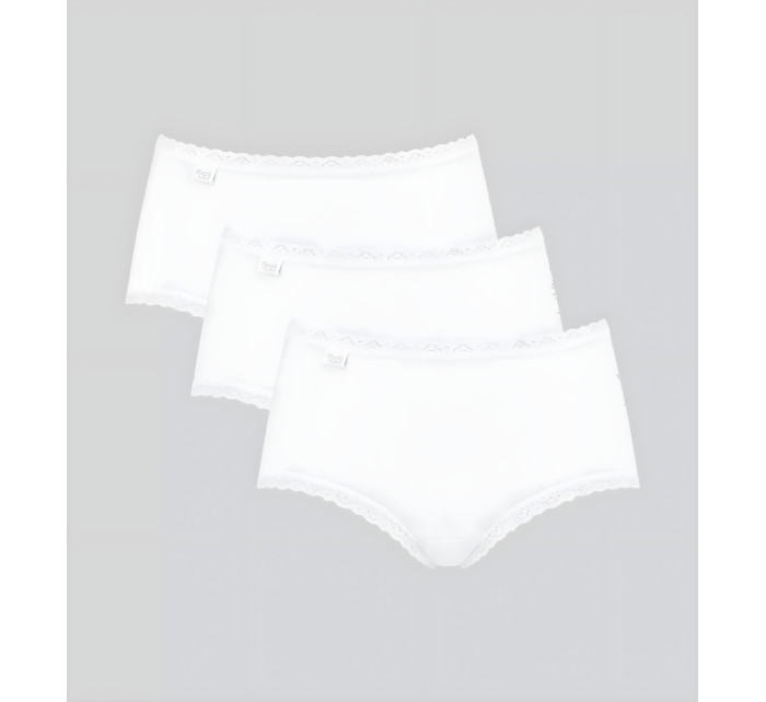 Dámske nohavičky Sloggi 24/7 Cotton Lace Midi C3P biele