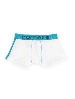 Pánske boxerky High emotion white-turq - CORNETTE Pánske boxerky High emotion white-turq - CORNETTE