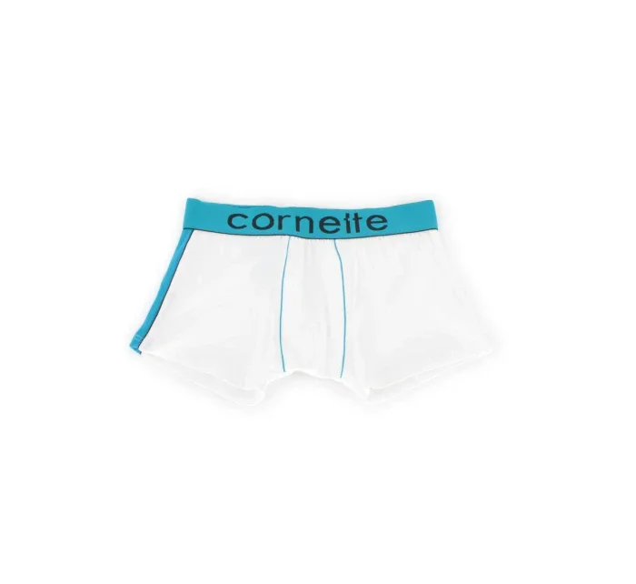 Pánske boxerky High emotion white-turq - CORNETTE Pánske boxerky High emotion white-turq - CORNETTE