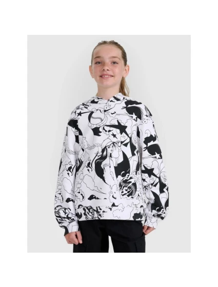 Dívčí tričko oversize s potiskem model 21816830 - 4F Dívčí tričko oversize s potiskem model 21816830 - 4F