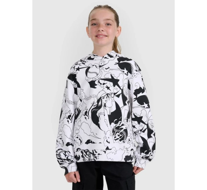 Dívčí tričko oversize s potiskem model 21816830 - 4F Dívčí tričko oversize s potiskem model 21816830 - 4F