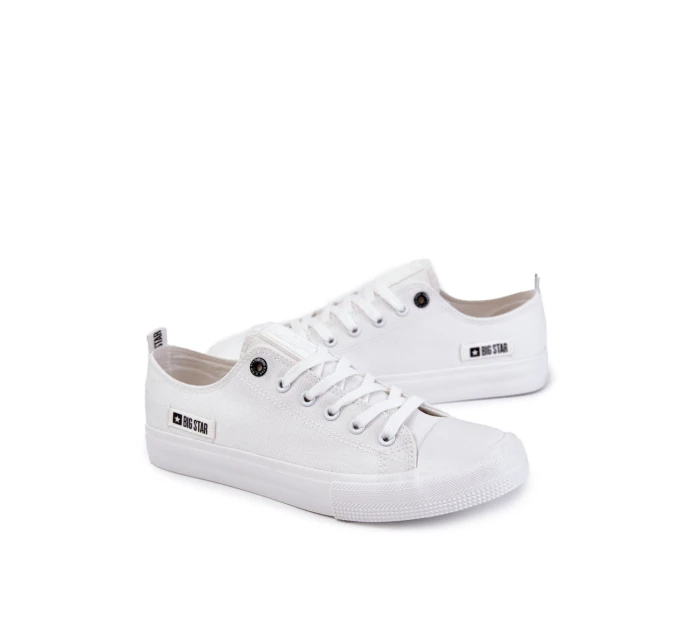 Pánské tenisky z materiálu Big Star Bílé model 21594567 - Big Star Shoes