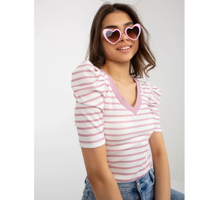 Blúzka FN BZ 4591.06P bielo-ružová