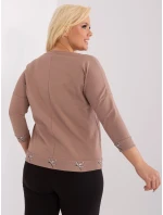 Bluzka RV BZ model 19394440 ciemny bezowy - FPrice Bluzka RV BZ model 19394440 ciemny bezowy - FPrice